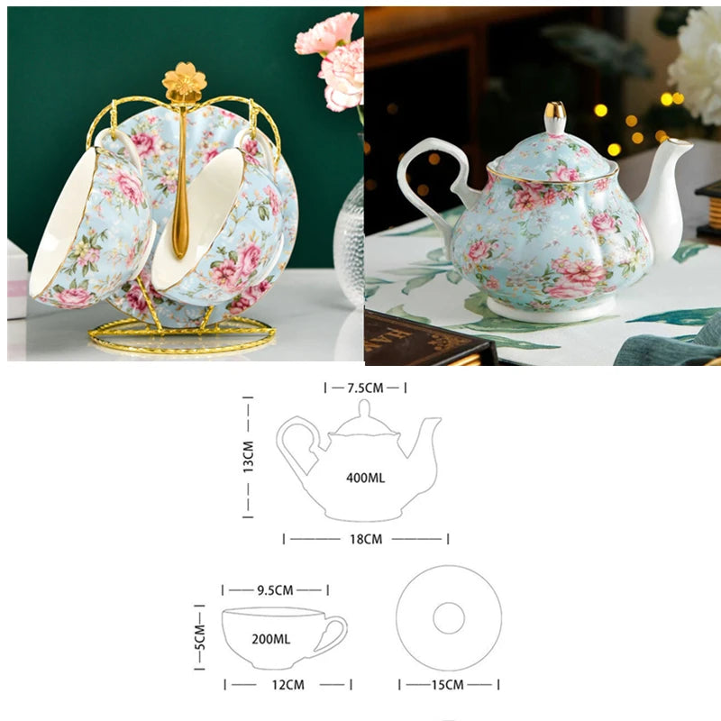 European Bone China Tea Set