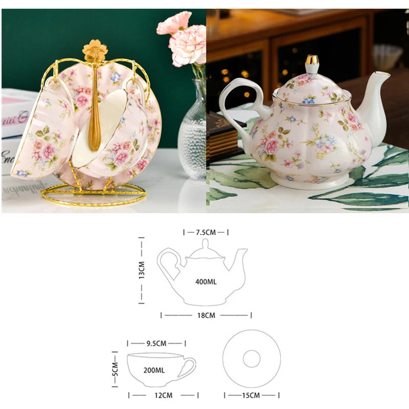European Bone China Tea Set