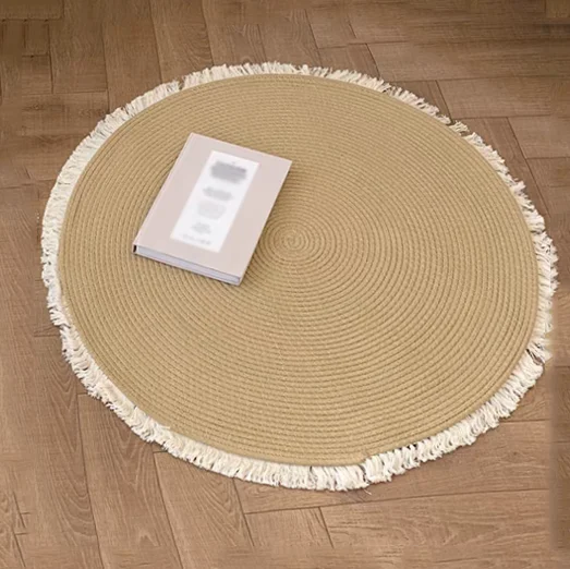 Retro Jute Round Carpet