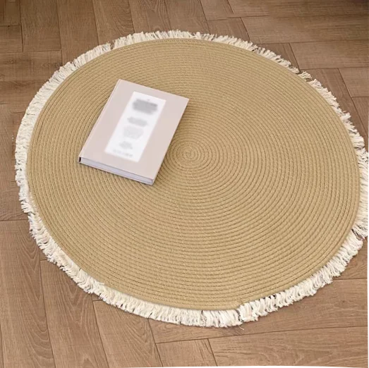 Retro Jute Round Carpet