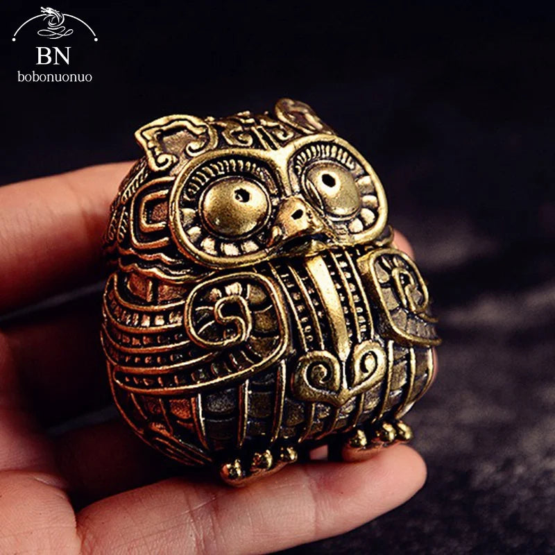 Vintage Copper Owl Incense Burner