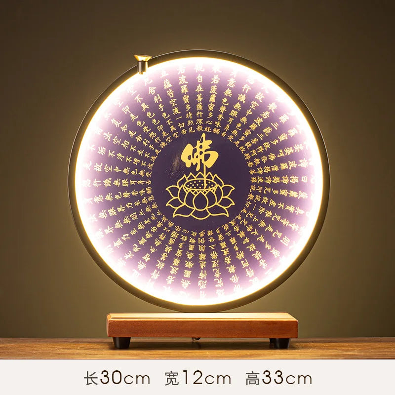 Buddha Statue Tathagata Buddha Figure Sakyamuni Large Buddha Statue Ceramic Lamp Circle Customized For Incense Porch Home Decor