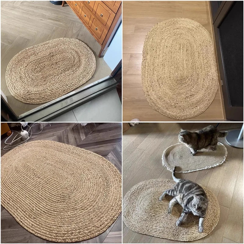 Modern Oval Water Reed Carpet