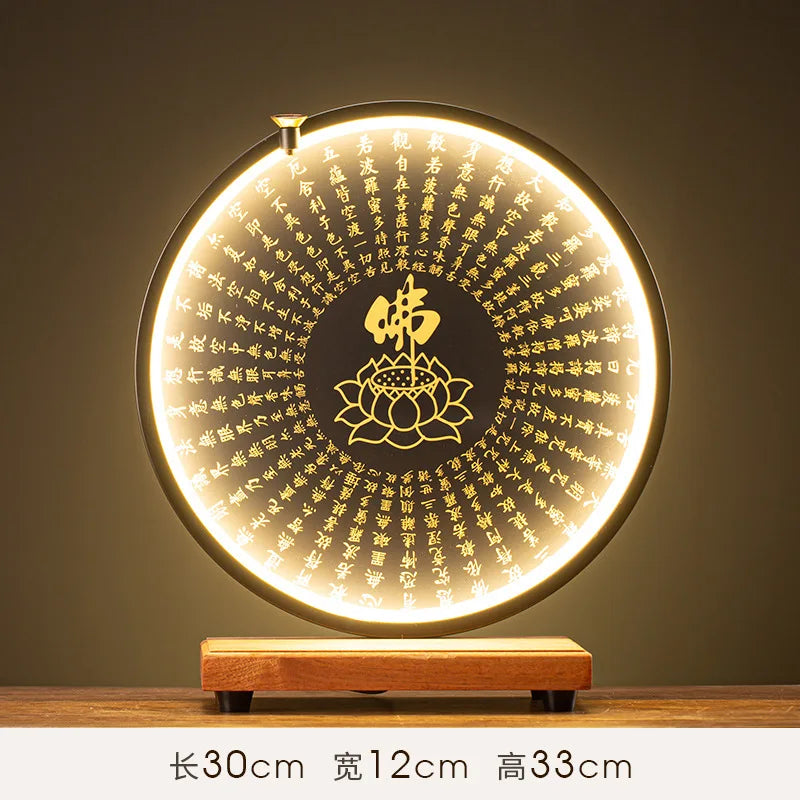 Buddha Statue Tathagata Buddha Figure Sakyamuni Large Buddha Statue Ceramic Lamp Circle Customized For Incense Porch Home Decor