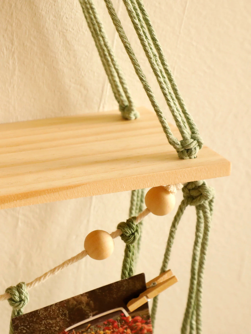 Leaf Macrame Floating Shelf Tapestry