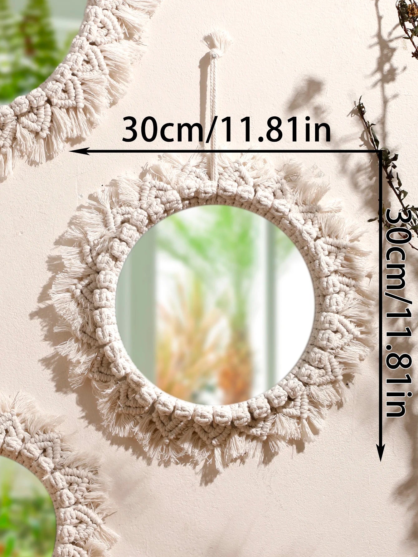 Boho Macrame Mirrors