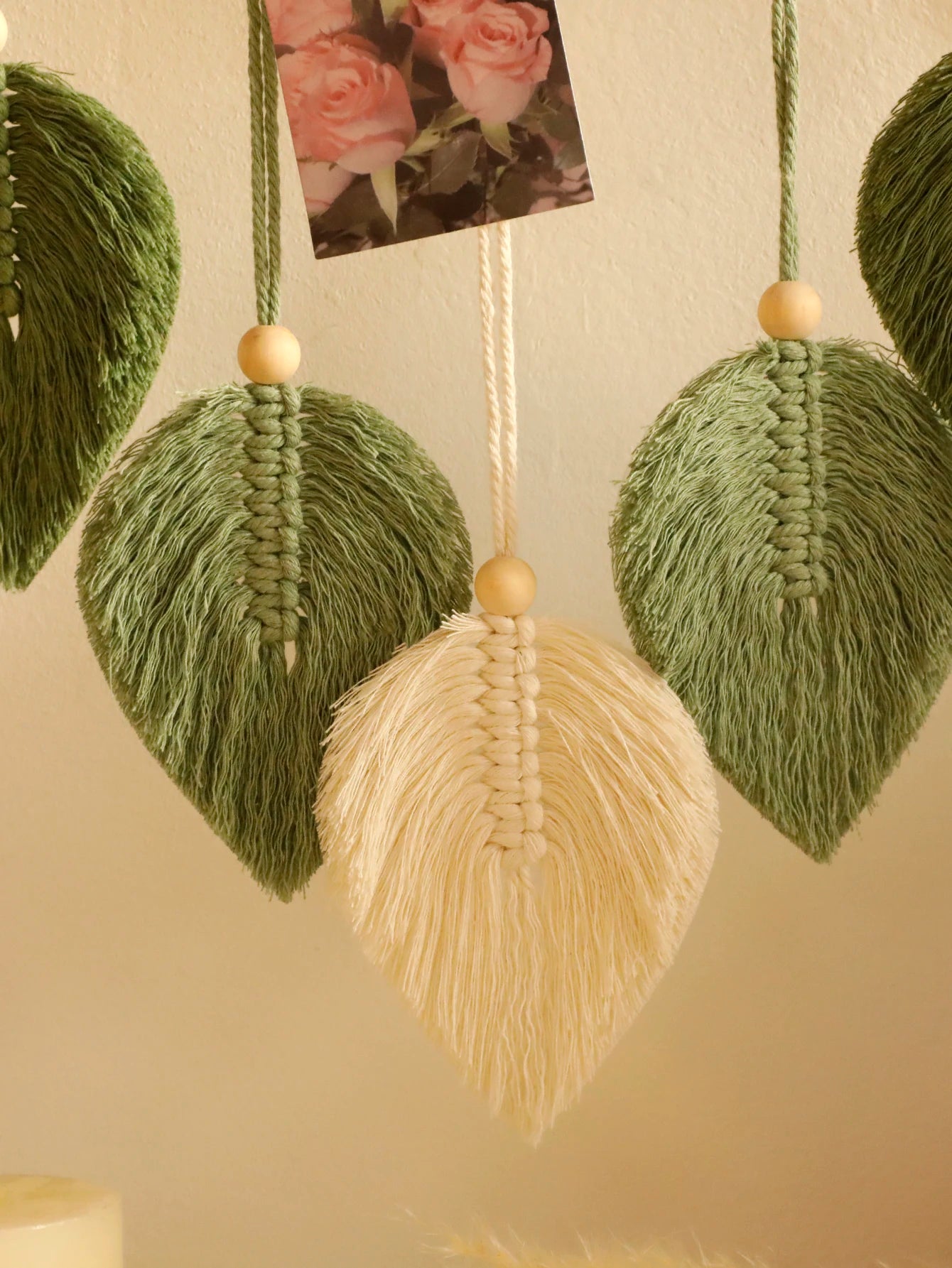 Leaf Macrame Floating Shelf Tapestry