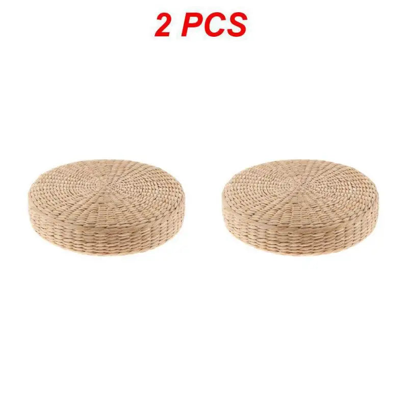 Japanese Straw Pouf Seat