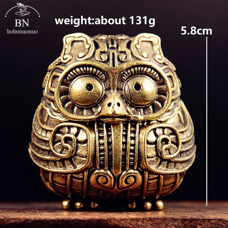 Vintage Copper Owl Incense Burner