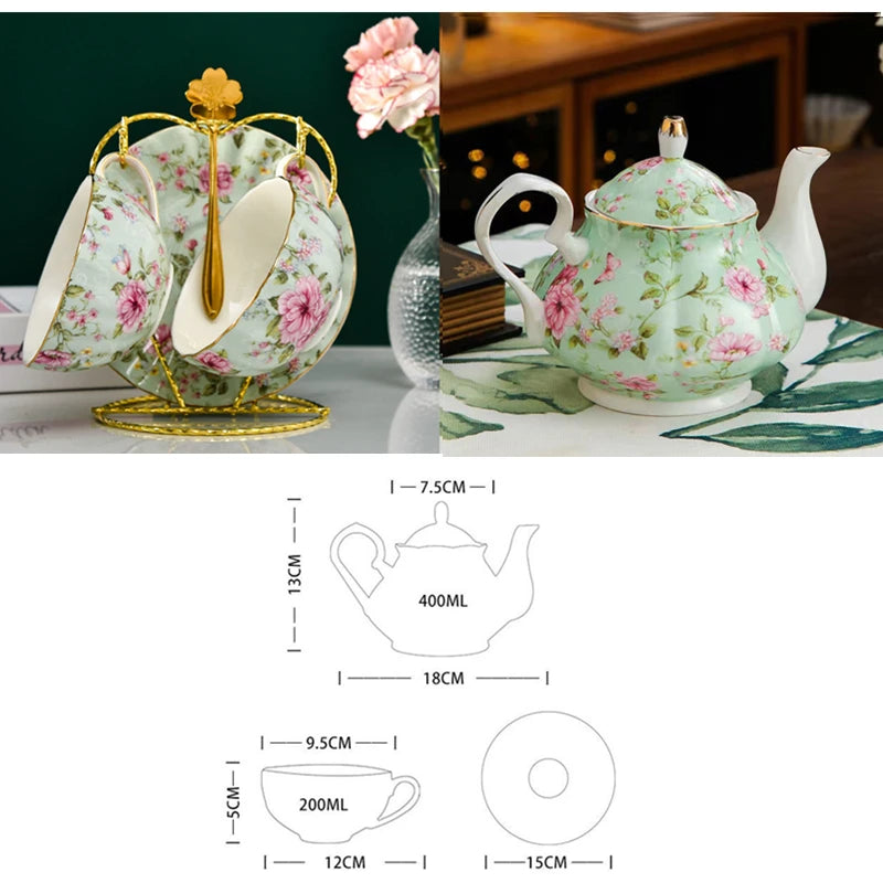 European Bone China Tea Set
