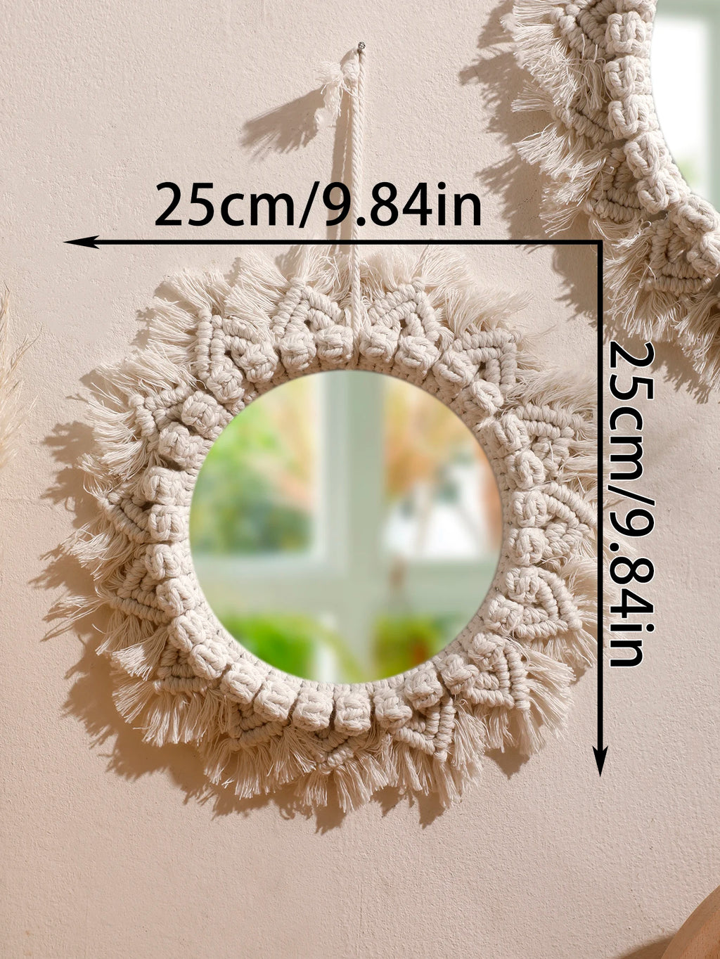 Boho Macrame Mirrors