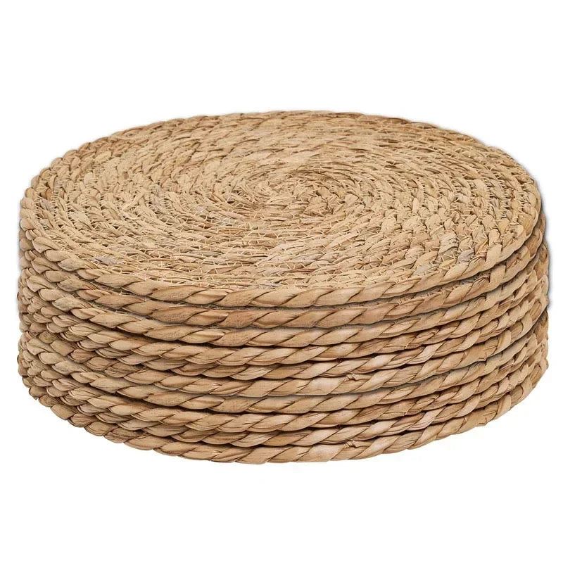 Eco-Friendly Handwoven Placemats-  Heat Resistant Natural Rattan Table Mats for Dining, Kitchen, Wedding & Home Decor,
