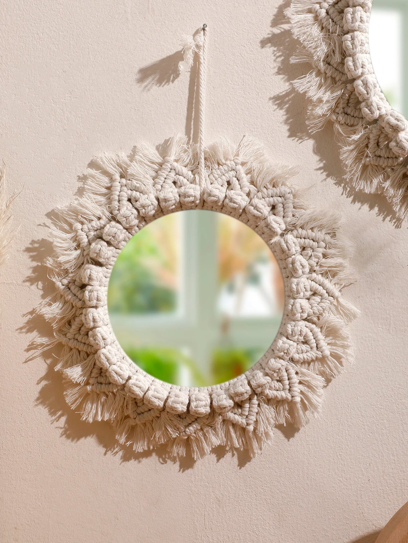 Boho Macrame Mirrors