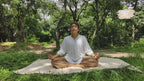 Eco-Friendly Cotton Yoga Mat – 3-Layer Natural Comfort
